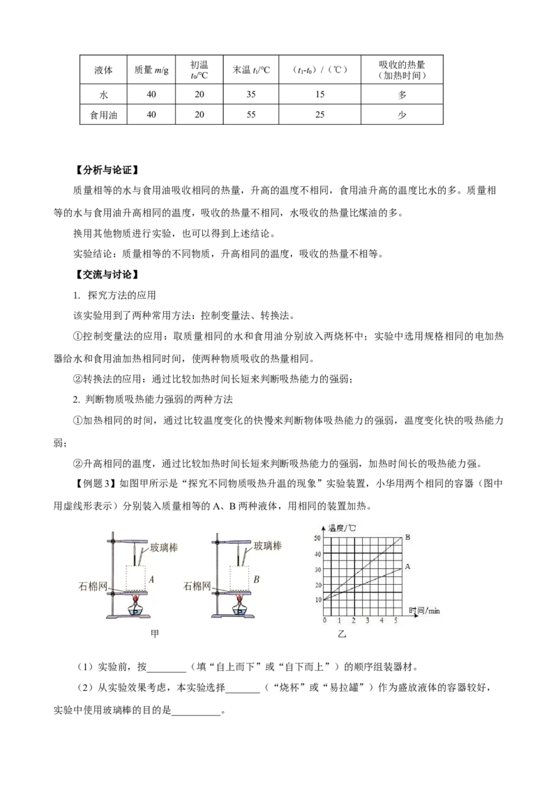 专题06物理探究实验（1）&mdash;&mdash;热学中的3个探究实验解析版_8、物理总复习_8.中考物理总复习_2023年中考复习资料_专项复习_课件+练习2023年中考物理核心素养提升