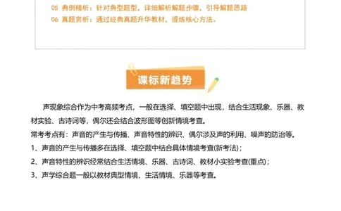 专题01声现象（3大模块知识清单+3个易混易错+2种方法技巧+典例真题精析）（原卷版）_8、物理总复习_物理专题复习