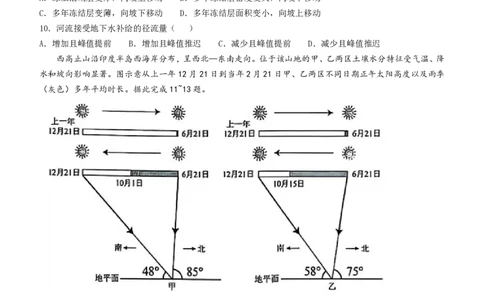 2025年黑、吉、辽、蒙高考地理试题_历年全国高考真题_2025全国各省高考真题+答案_黑吉辽蒙卷_地理