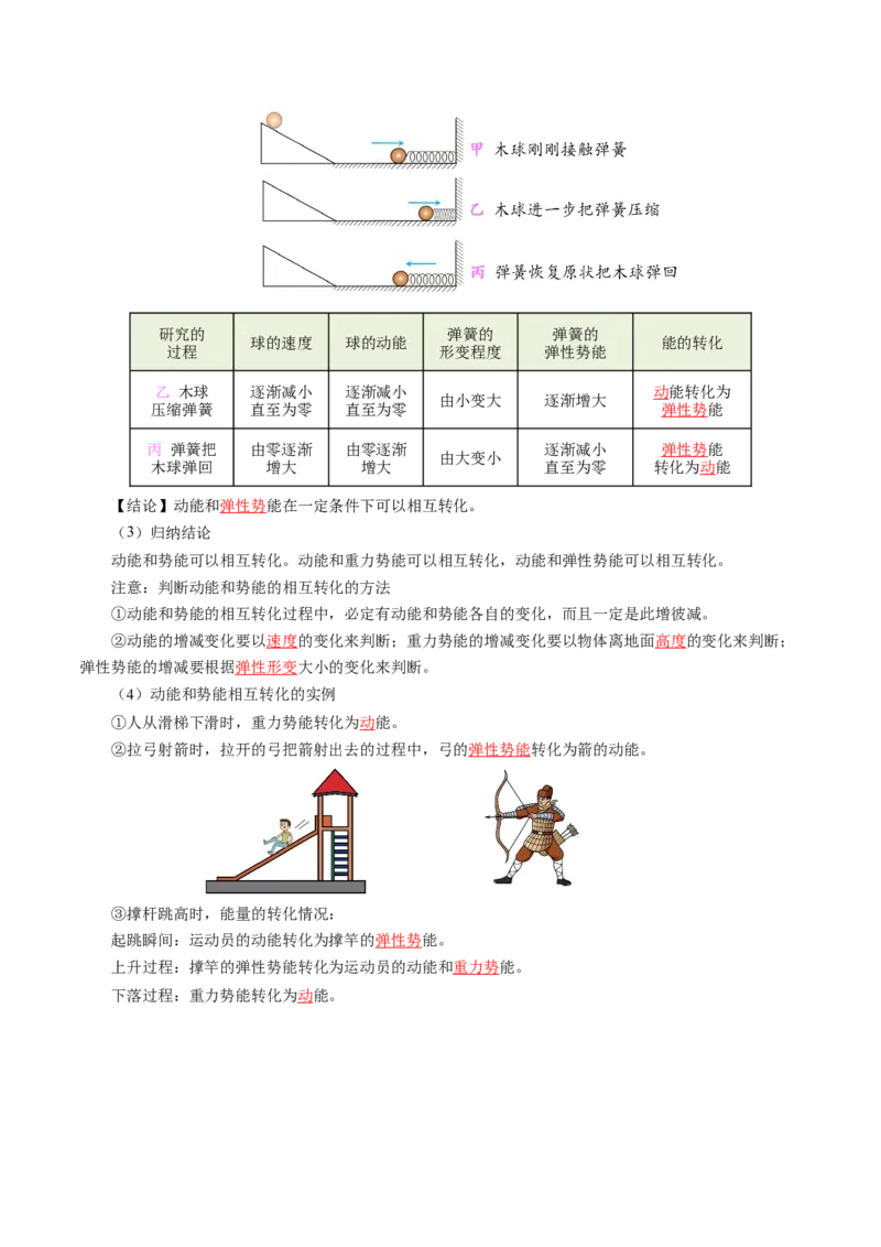 11.4机械能及其转化（导学案）教师版_初物_八年级上下册+九年级全一册物理_八年级物理下册_导学案（更新中）
