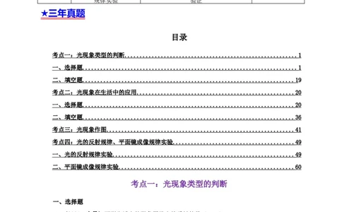 专题02光现象（解析版）_8、物理总复习_8.中考物理总复习_2022年中考复习资料_三年（2019-2021）中考真题物理分项汇编（全国通用）