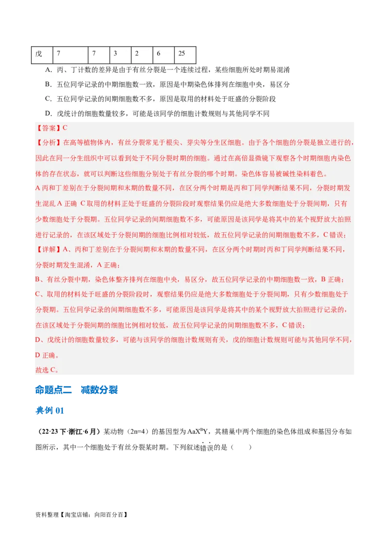专题03细胞的生命历程（讲义）（解析版）_新高考复习资料_2024年新高考复习资料_二轮复习资料_高频考点解密2024年高考生物二轮复习高频考点追踪与预测（新高考专用）_讲义