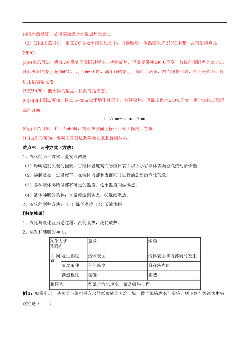 专题04物态变化全攻略备战2023年中考物理一轮重难点复习（解析版）_8、物理总复习_8.中考物理总复习_2023年中考复习资料_一轮复习_全攻略备战2023年中考物理一轮重难点复习
