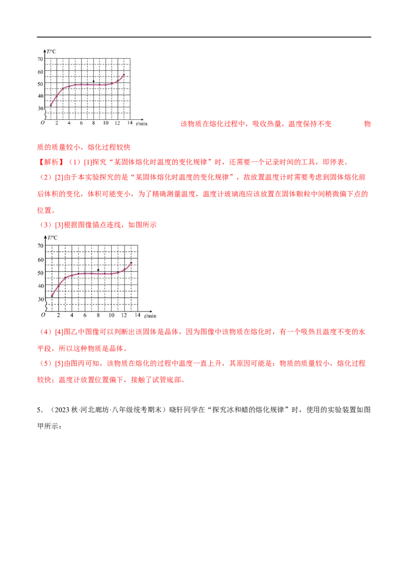 专题03热学实验（解析版）_8、物理总复习_8.中考物理总复习_2023年中考复习资料_二轮复习_备战2023年中考物理二轮四大模块针对集训（全国通用）_模块二热学