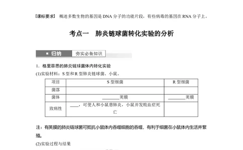 第6单元　第1课时　DNA是主要的遗传物质_2024年新高考资料_1.2024一轮复习_2024年高考生物一轮复习讲义（新人教版）_学生版在此文件夹_大一轮复习讲义_第六单元　遗传的物质基础