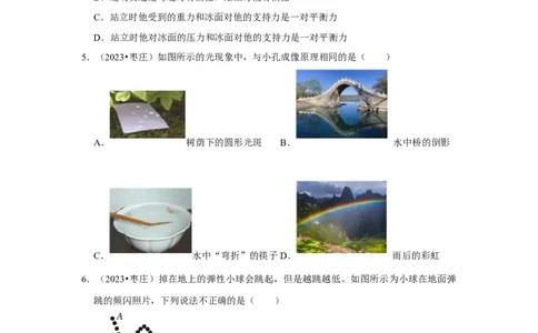 2023年山东省枣庄市物理中考真题解析版_初物_八年级上下册+九年级全一册物理_八年级物理上册_全套教学资源_课件教案2_中考真题_2.近三年全国中考真题