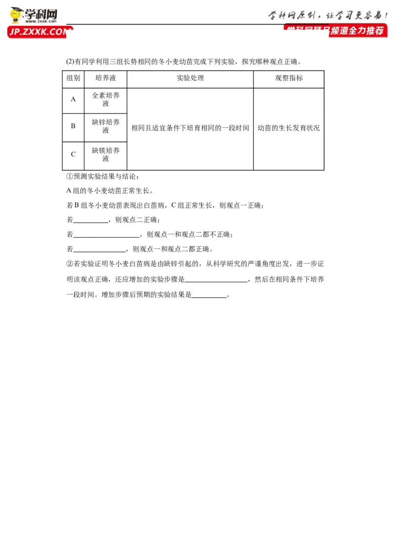 第一单元细胞及其分子组成（测试卷）（原卷版)_2024年新高考资料_3.2024专项复习_备战2024年高考生物一轮复习重难点专项突破