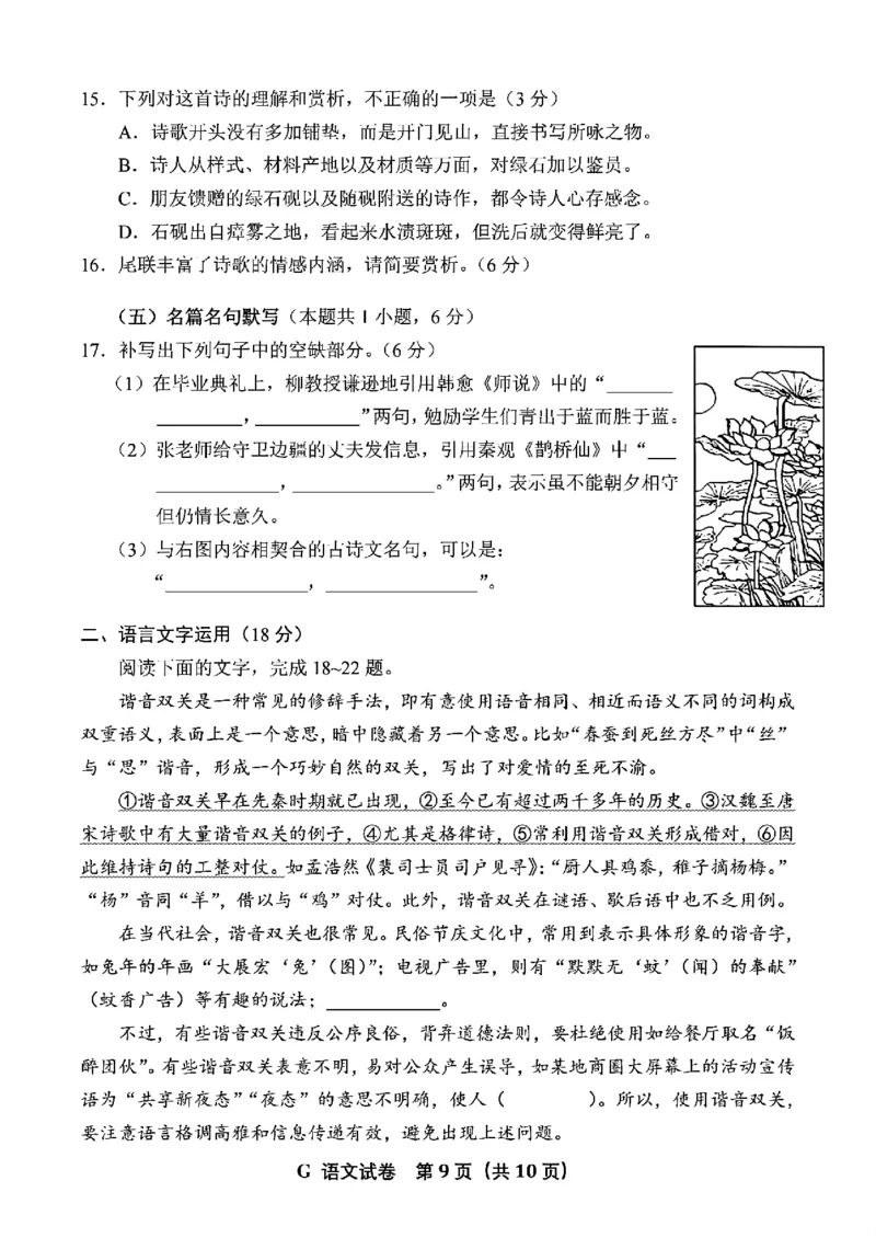 2025年全国I卷高考语文试题原卷_历年全国高考真题_2025全国各省高考真题+答案_全国1卷_语文
