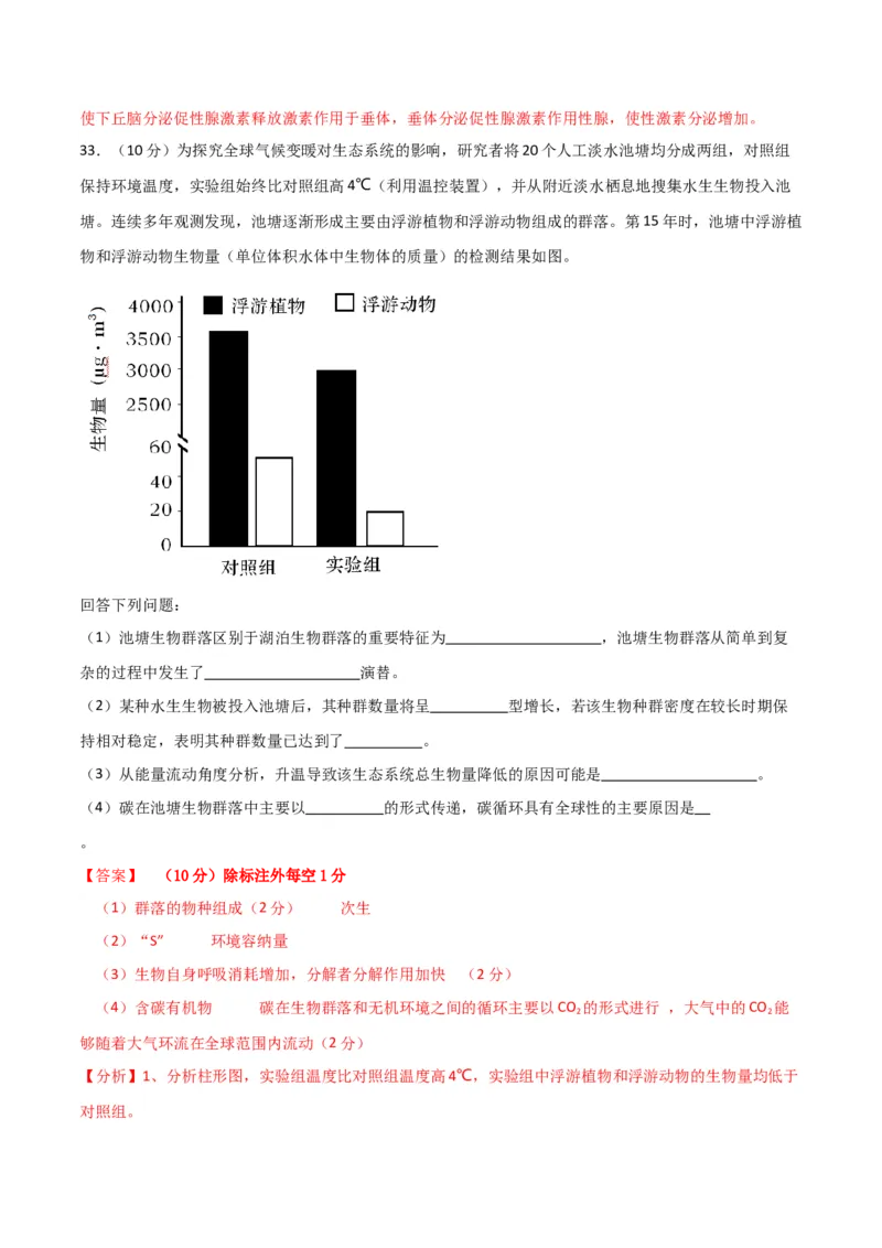黄金卷02（解析版）-赢在高考&middot;黄金8卷备战2024年高考生物模拟卷（全国卷专用）_2024年新高考资料_4.2024高考模拟预测试卷