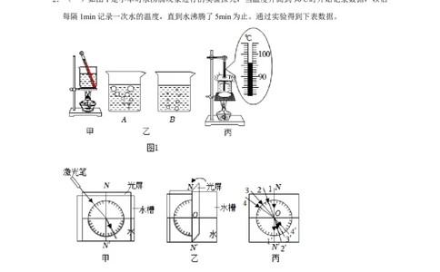 专题02光学实验（平面镜，发射，折射）（原卷版）_8、物理总复习_8.中考物理总复习_2023年中考复习资料_二轮复习_2023年中考物理二轮题型专项复习（全国通用）