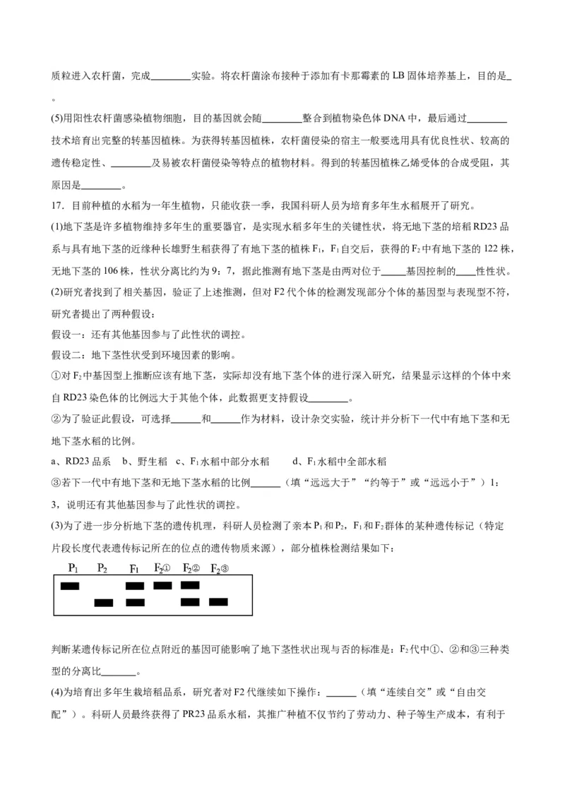 黄金卷01（考试版）-赢在高考&middot;黄金8卷备战2024年高考生物模拟卷（天津专用）_2024年新高考资料_4.2024高考模拟预测试卷