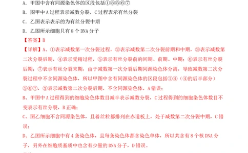 专题05细胞的生命历程（包括减数分裂）（解析版）_新高考复习资料_2024年新高考复习资料_一轮复习资料_完备战2024年高考生物一轮复习重难点突破讲解与训练（新教材）