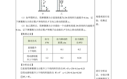 12.4机械效率（教学设计）-（人教版2024）_初物_八年级上下册+九年级全一册物理_八年级物理下册_教学设计（更新中）