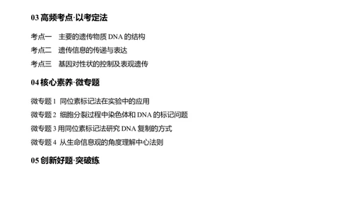 专题05遗传的分子基础（讲义）（解析版）_新高考复习资料_2024年新高考复习资料_二轮复习资料_高频考点解密2024年高考生物二轮复习高频考点追踪与预测（新高考专用）_讲义