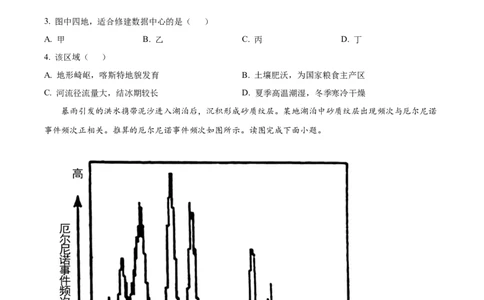 2023年高考地理试卷（北京）（空白卷）_北京市高考历年真题_地理