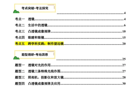 专题03透镜及其应用（讲义）（解析版）_8、物理总复习_《2025年中考复习讲义》物理