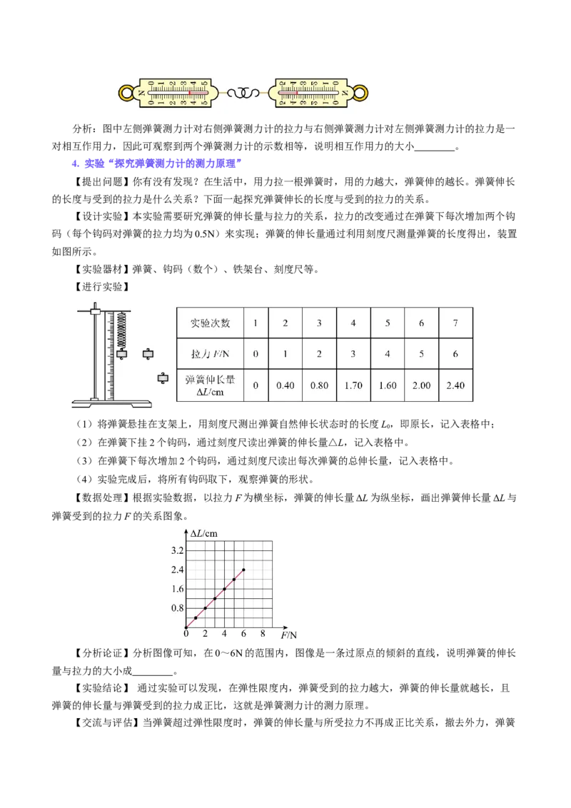 7.2弹力（导学案）学生版_初物_八年级上下册+九年级全一册物理_八年级物理下册_导学案（更新中）