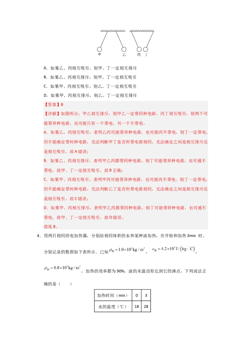 九年级全一册物理压轴题考卷01（教师版）_初物_八年级上下册+九年级全一册物理_九年级物理全一册_压轴题训练