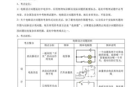 专题25电路设计问题攻略_8、物理总复习_8.中考物理总复习_2023年中考复习资料_专项复习_2023年中考物理重难点瓶颈突破（难点剖析+真题汇编+原创预测）（全国通用）