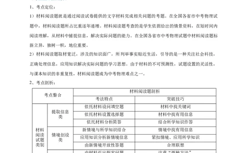 专题31材料阅读题解答技巧攻略解析版_8、物理总复习_8.中考物理总复习_2023年中考复习资料_专项复习_2023年中考物理重难点瓶颈突破（难点剖析+真题汇编+原创预测）（全国通用）_解析版