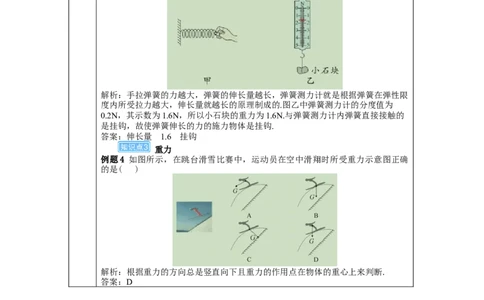 本章复习和总结_初物_八年级上下册+九年级全一册物理_八年级物理下册_全套教学资源_课件教案教学反思_教案_第七章力