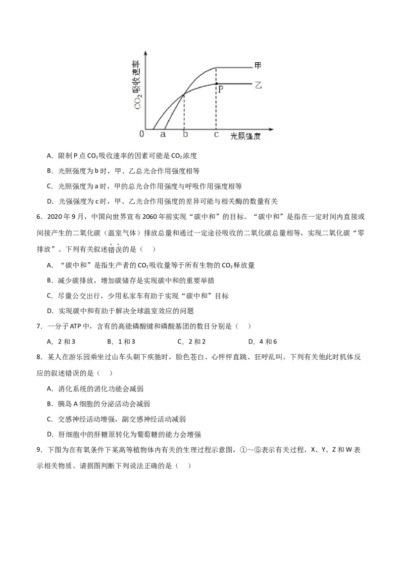 黄金卷04（考试版）-赢在高考&middot;黄金8卷备战2024年高考生物模拟卷（北京专用）_2024年新高考资料_4.2024高考模拟预测试卷