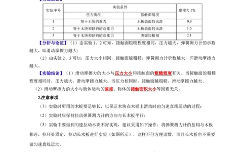 实验8探究滑动摩擦力大小与哪些因素有关（解析版）_8、物理总复习_2024年中考复习资料_二轮复习_（讲义+练习）2024年中考物理二轮题型专项复习