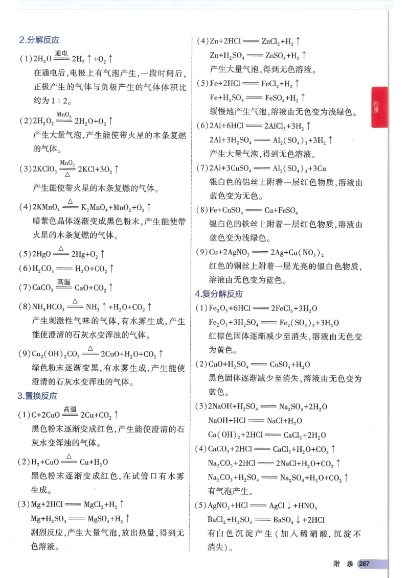 2025版《初中知识清单》-化学_《初中全科目知识点汇总》_2025初中知识清单_化学