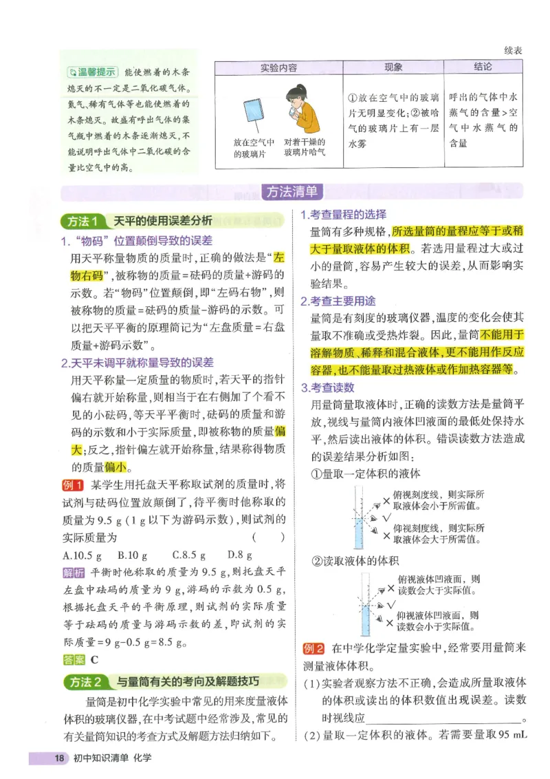 2025版《初中知识清单》-化学_《初中全科目知识点汇总》_2025初中知识清单_化学