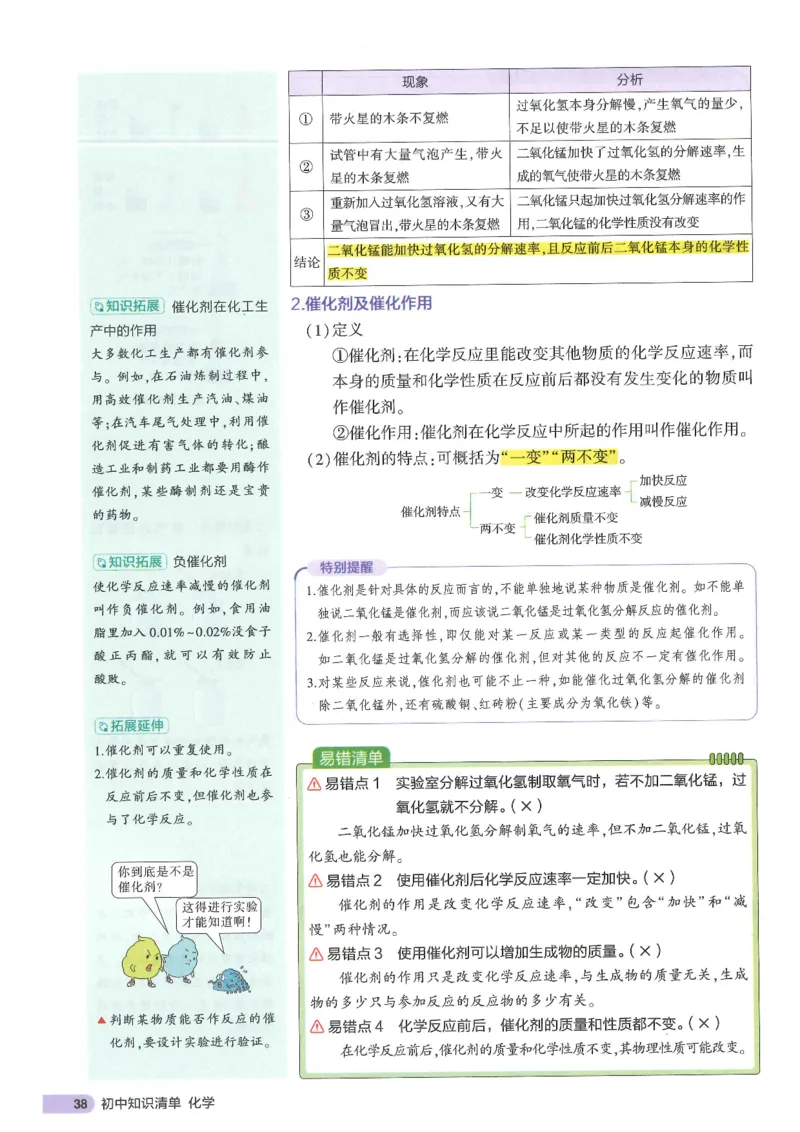 2025版《初中知识清单》-化学_《初中全科目知识点汇总》_2025初中知识清单_化学