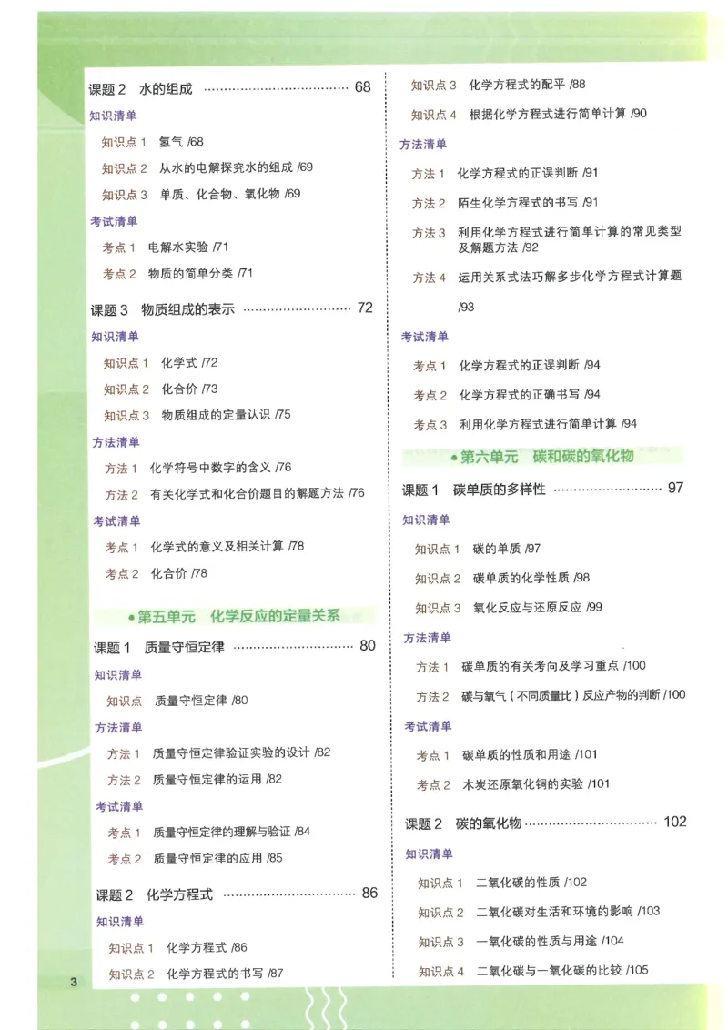2025版《初中知识清单》-化学_《初中全科目知识点汇总》_2025初中知识清单_化学