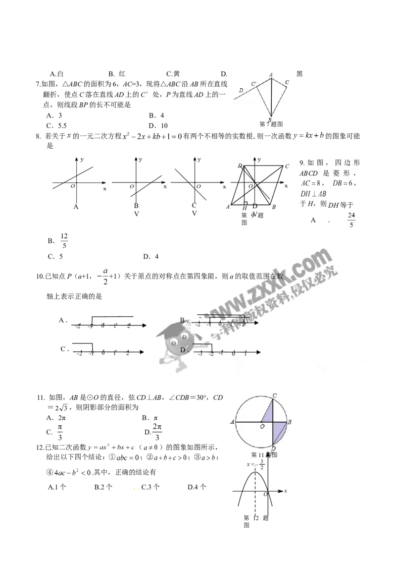 2016山东枣庄数学试卷+答案(word整理版)_山东历年中考真题_山东省历年中考真题2013~2024_初中数学历年真题（2013-2024）
