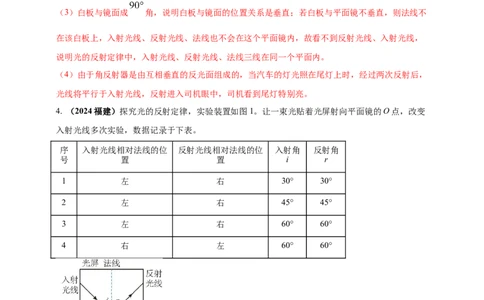 模块三实验专题38探究光的反射定律（解析版）_8、物理总复习_2025年中考复习资料_（2025中考全国通用）2024年中考物理真题分类汇编