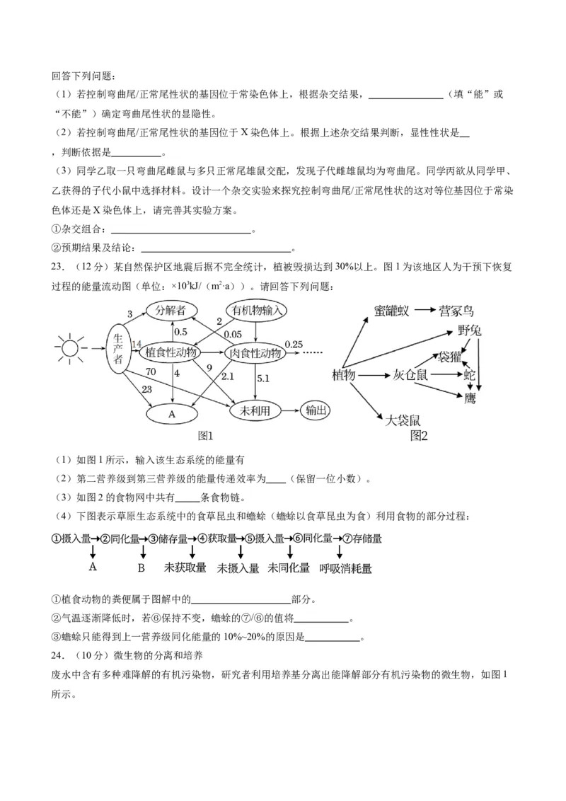 黄金卷04（考试版）-赢在高考&middot;黄金8卷备战2024年高考生物模拟卷（辽宁专用）_2024年新高考资料_4.2024高考模拟预测试卷