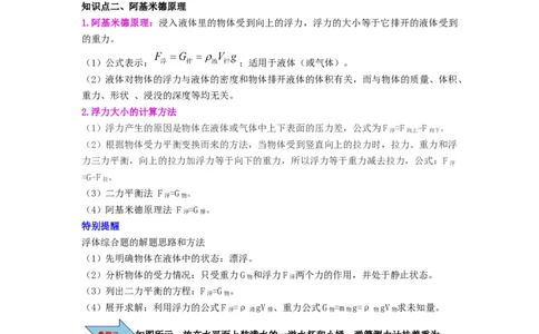 课时10.2阿基米德原理（教师版）_初物_八年级上下册+九年级全一册物理_八年级物理下册_讲义（更新中）-U26