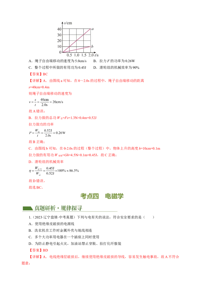 专题14多项选择题（讲练）解析版_8、物理总复习_8.中考物理总复习_2024年中考复习资料_二轮复习资料_完2024年中考物理二轮复习课件+讲义+练习（全国通用）_模块四热点专题