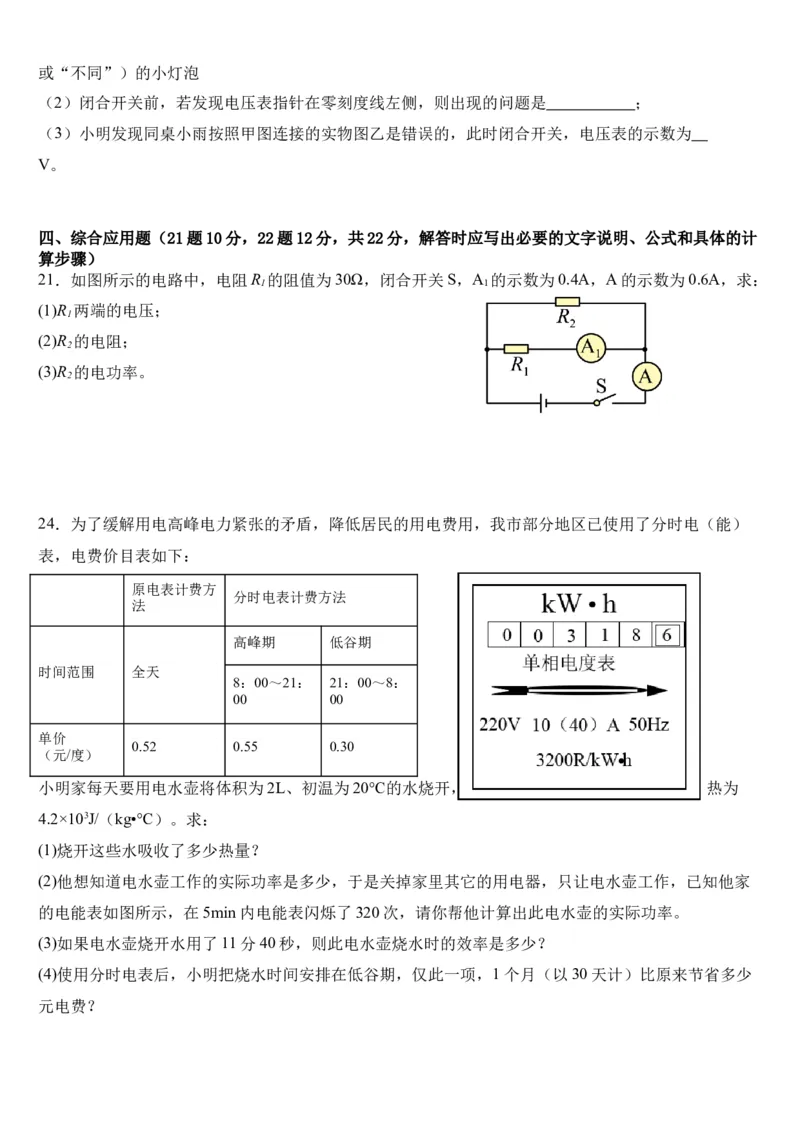 物理（海南卷）（考试版）_8、物理总复习_2024中考模拟题物理_一模_物理（海南卷）-2024年中考第一次模拟考试