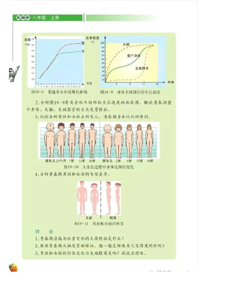北师大版初中生物8年级上册电子课本_初中电子课本_9.生物_北师大版