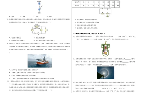 物理（徐州卷）（考试版A3）_8、物理总复习_2024中考模拟题物理_三模（37套）_物理（徐州卷）