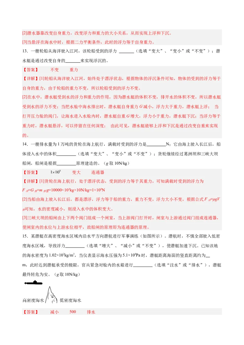 专题14浮力的四种计算方法（解析版）_8、物理总复习_8.中考物理总复习_2024年中考复习资料_一轮复习资料_完备战2024年中考物理一轮复习讲义练习（全国通用）_教师版（含答案解析）