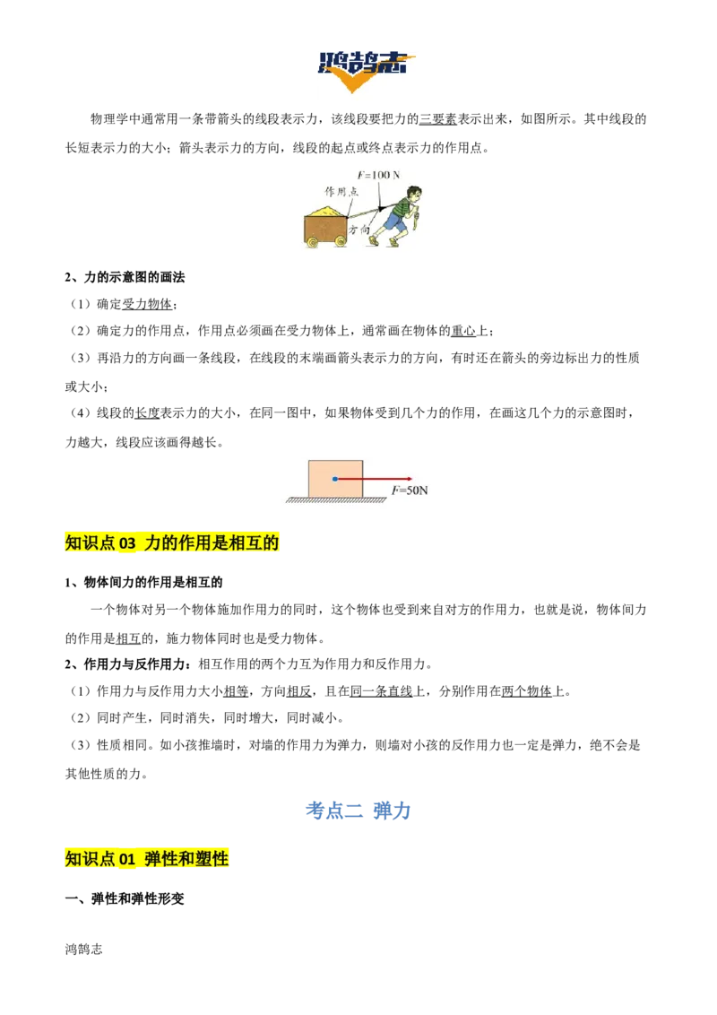 专题08弹力、重力、摩擦力（4大模块知识清单+5个易混易错+5种方法技巧+典例真题精析）（解析版）_8、物理总复习_物理一轮复习