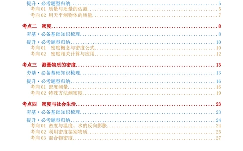 专题07质量和密度（讲义）（解析版）_8、物理总复习_8.中考物理总复习_2024年中考复习资料_一轮复习资料_完2024年中考物理一轮复习课件+讲义+练习（全国通用）