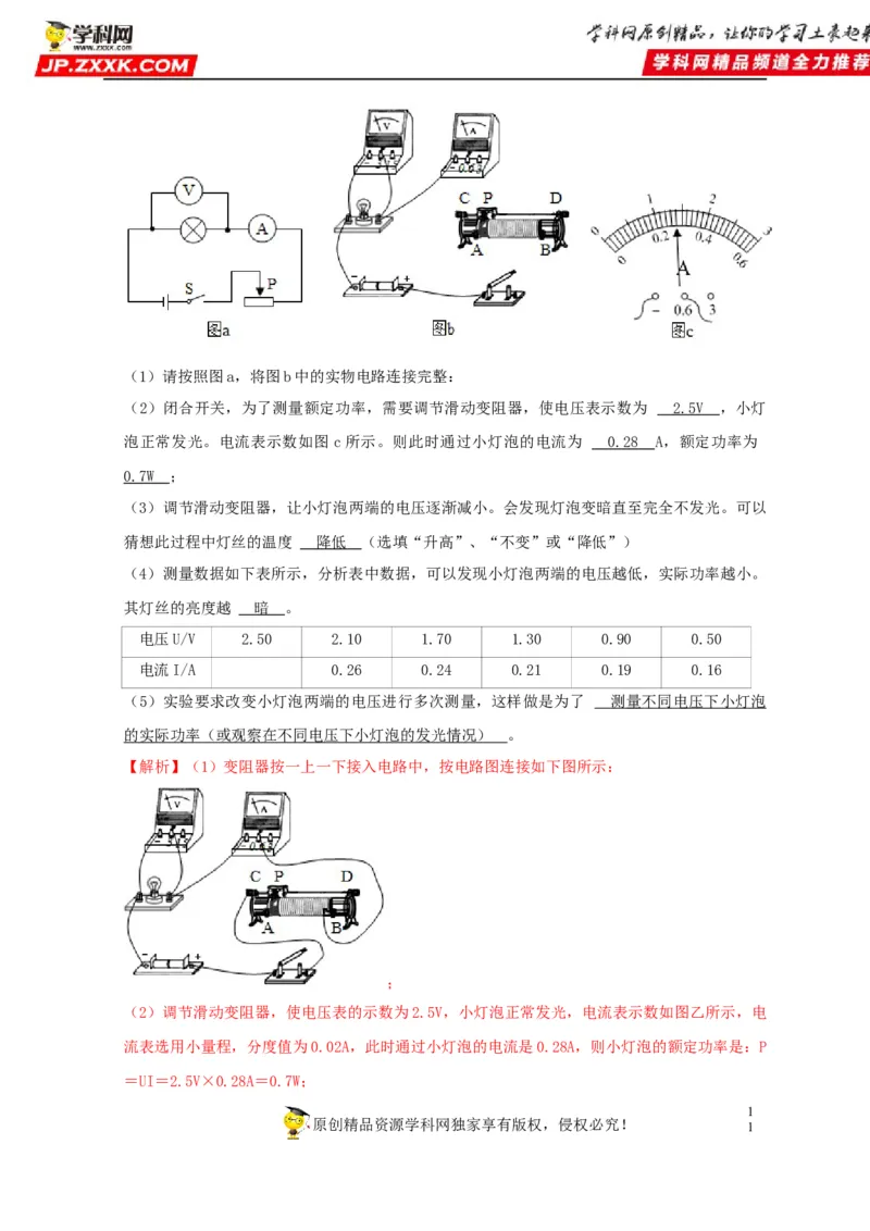 第18章电功率（解析版）_8、物理总复习_8.中考物理总复习_2022年中考复习资料_2022年中考物理一轮复习知识点梳理与针对性分层训练（人教版）265897621