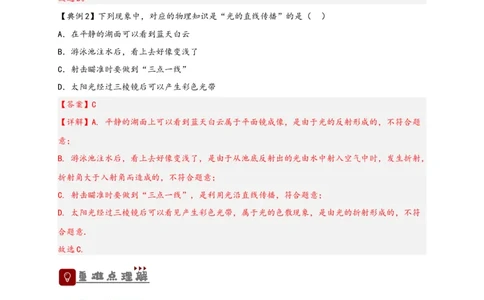专题4光现象（解析版）-备战2023中考物理一轮复习精细讲义_8、物理总复习_8.中考物理总复习_2023年中考复习资料_一轮复习_讲义+练习备战2023年中考物理一轮复习精细讲义