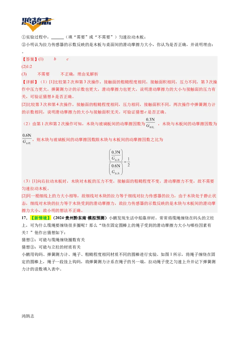 专题09运动和力（讲义）（解析版）_8、物理总复习_《2025年中考复习讲义》物理