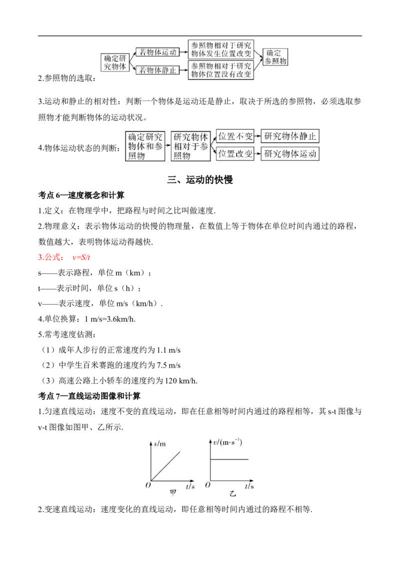 第01讲&mdash;机械运动（思维导图+考点精讲+例题精析）&mdash;2023年中考物理一轮复习讲练测（解析版）_8、物理总复习_8.中考物理总复习_2023年中考复习资料_一轮复习