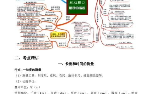 第01讲&mdash;机械运动（思维导图+考点精讲+例题精析）&mdash;2023年中考物理一轮复习讲练测（解析版）_8、物理总复习_8.中考物理总复习_2023年中考复习资料_一轮复习