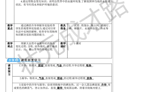 第4节升华和凝华_初物_八年级上下册+九年级全一册物理_八年级物理上册_全套教学资源_课件教案3_教案_第三章物态变化