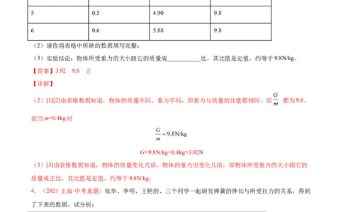 专题07重力弹力摩擦力-备战2022年中考物理一轮复习考点微专题_8、物理总复习_8.中考物理总复习_2022年中考复习资料_备战2022年中考物理一轮复习考点微专题