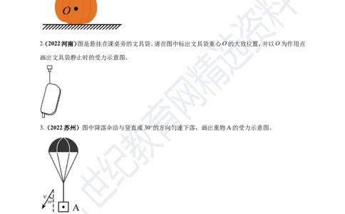 专题25力学做图重点问题（原卷版）_8、物理总复习_8.中考物理总复习_2023年中考复习资料_专项复习_2023年用小微专题精准练助力中考物理四点问题大突破